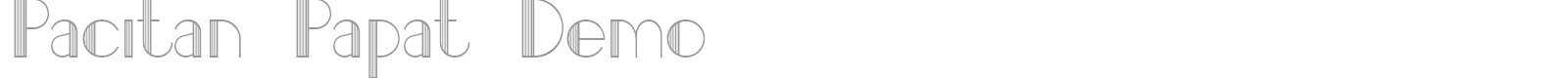 Pacitan font preview